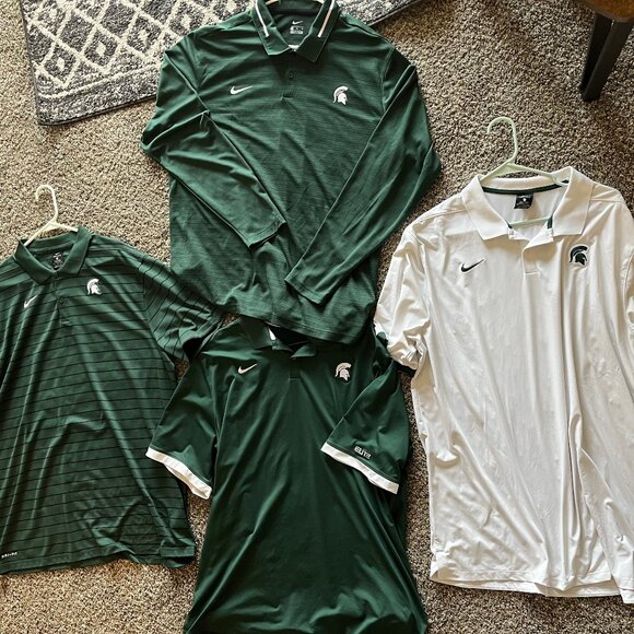 Nike Other - Nike Dri-Fit Michigan State Polos – Men’s XL, Long & Short Sleeves, Gently Worn